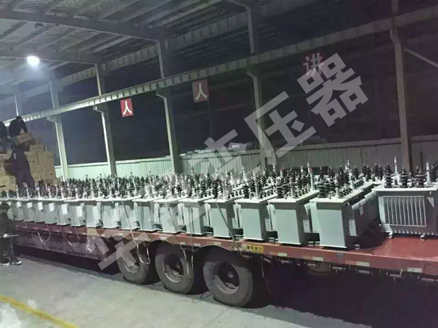 绍兴非晶合金变压器发货现场